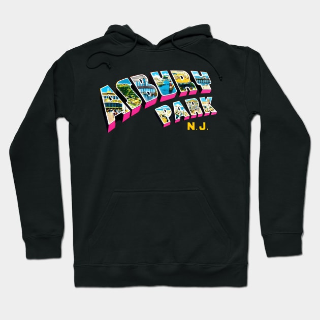 Asbury Park New Jersey Nj Hoodie by SnugFarm